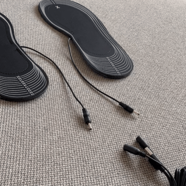 USB-oppvarmede såler til sko